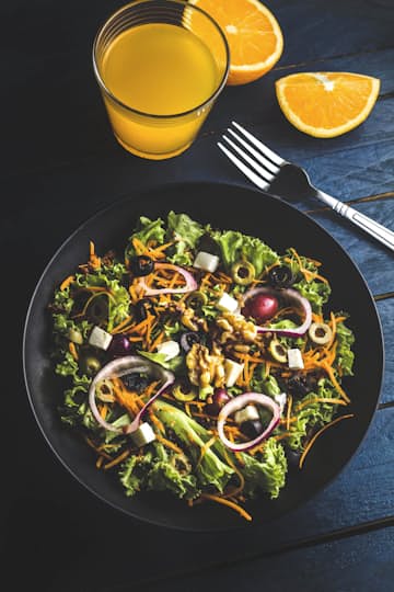 Colourful vegetable bowl