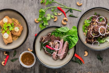 Colourful healthy meal